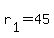 r%5B1%5D+=+45