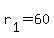 r[1] = 60