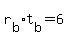 r%5Bb%5D%2At%5Bb%5D+=+6