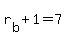r%5Bb%5D+%2B+1+=+7