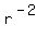 r^(-2)
