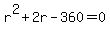 r%5E2%2B2r-360=0