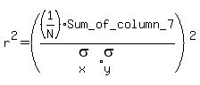 r%5E2=%28%281%2FN%29%2ASum_of_column_7%2F%28sigma%5Bx%5Dsigma%5By%5D%29%29%5E2