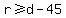 r+%3E=+d+-+45