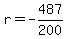 r = -487/200