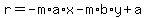 r+=+-m%2Aa%2Ax+-+m%2Ab%2Ay+%2B+a