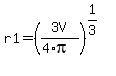 r1+=+%283V%2F%284%2Api%29%29%5E%281%2F3%29%29