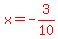 red%28x=-3%2F10%29