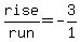 rise%2Frun=-3%2F1