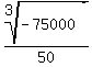root(3,-75000)/50
