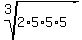root%283%2C2%2A5%2A5%2A5%29