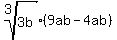 root%283%2C3b%29%2A%289ab-4ab%29