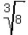 root(3,8)