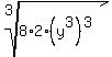root%283%2C8%2A2%2A%28y%5E3%29%5E3%29