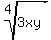 root%284%2C3xy%29