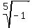 root%285%2C-1%29