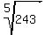 root(5,243)