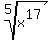 root%285%2Cx%5E17%29