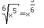 root%286%2Cx%5E5%29=x%5E%285%2F6%29