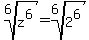 root%286%2Cz%5E6%29=root%286%2C2%5E6%29