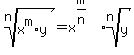 root(n,x^m*y)=x^(m/n)*root(n,y)