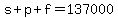 s%2Bp%2Bf=137000