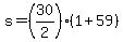 s=%2830%2F2%29%2A%281%2B59%29