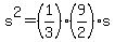 s%5E2+=+%281%2F3%29%2A%289%2F2%29%2As
