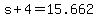 s+%2B+4+=+15.662