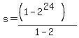 s+=+%28%281-2%5E%2824%29%29%29%2F%281-2%29