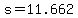 s+=+11.662