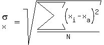 sigma%5Bx%5D=sqrt%28sum%28%28x%5Bi%5D-x%5Ba%5D%29%5E2%29%2FN%29