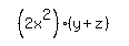 simplify_cartoon%28+%282x%5E2%29%2A%28y%2Bz%29+%29