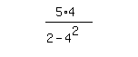 simplify_cartoon%28+%285%2A4%29%2F%282-4%5E2%29+%29