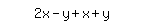 simplify_cartoon%28+2x-y%2Bx%2By+%29