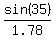 sin%2835%29%2F1.78