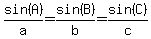 sin%28A%29%2Fa+=+sin%28B%29%2Fb+=+sin%28C%29%2Fc