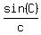 sin%28C%29%2Fc