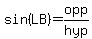 sin%28LB%29=opp%2Fhyp