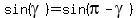 sin%28gamma%29=sin%28pi-gamma%29