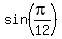 sin%28pi%2F12%29