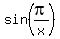 sin(pi/x)
