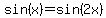 sin%28x%29+=+sin%282x%29