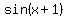 sin%28x+%2B+1%29
