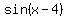 sin%28x+-+4%29