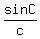 sinC%2Fc
