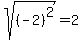 sqrt%28%28-2%29%5E2%29=2