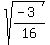 sqrt%28%28-3%29%2F16%29