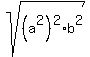 sqrt%28%28a%5E2%29%5E2%2Ab%5E2%29