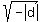 sqrt%28-abs%28d%29%29